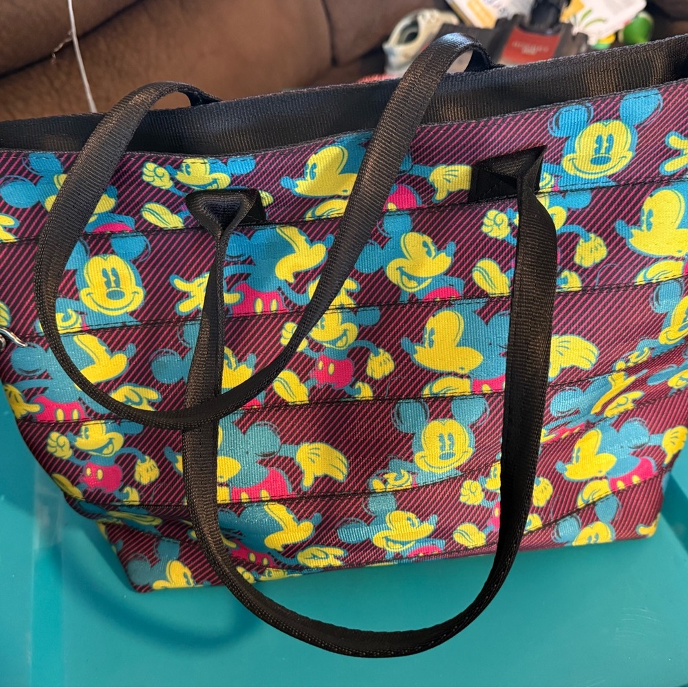 Harveys Mickey Mouse Tote in Red, Yellow, and Blue